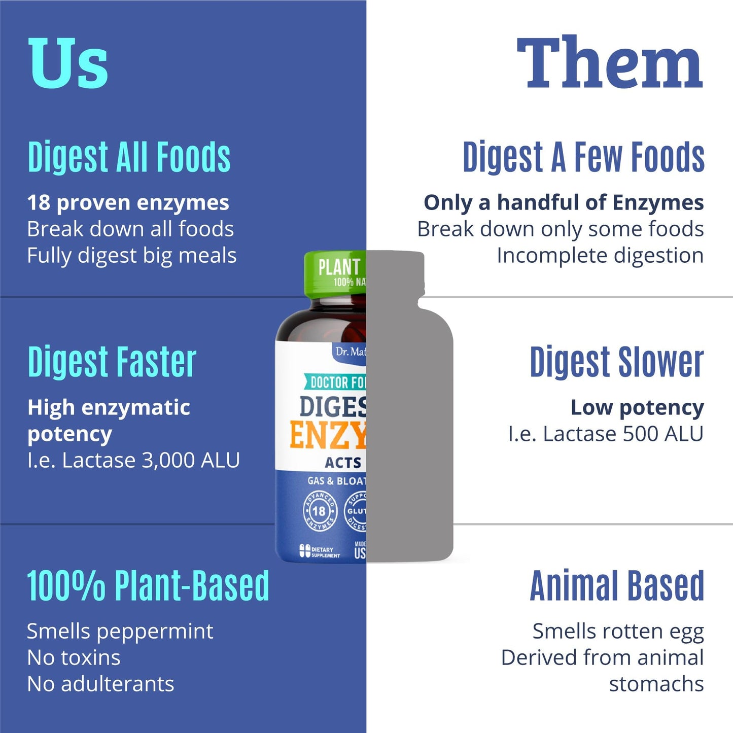 Best Digestive Enzymes for Women & Men – Lactase, Lipase, Amylase, Bromelain | Gallbladder Support