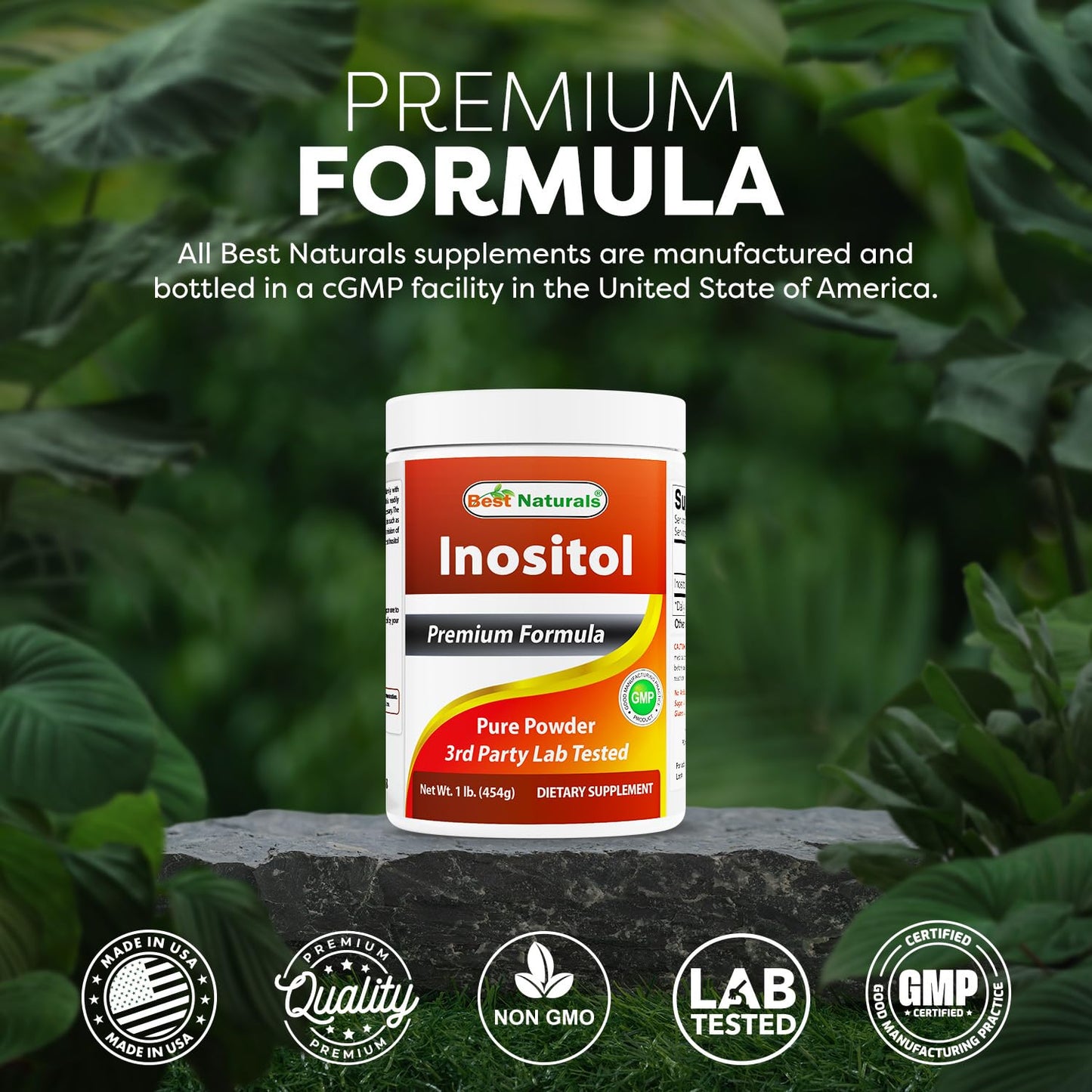 Best Naturals Pure Inositol Powder (Vitamin B8) – 1 lb