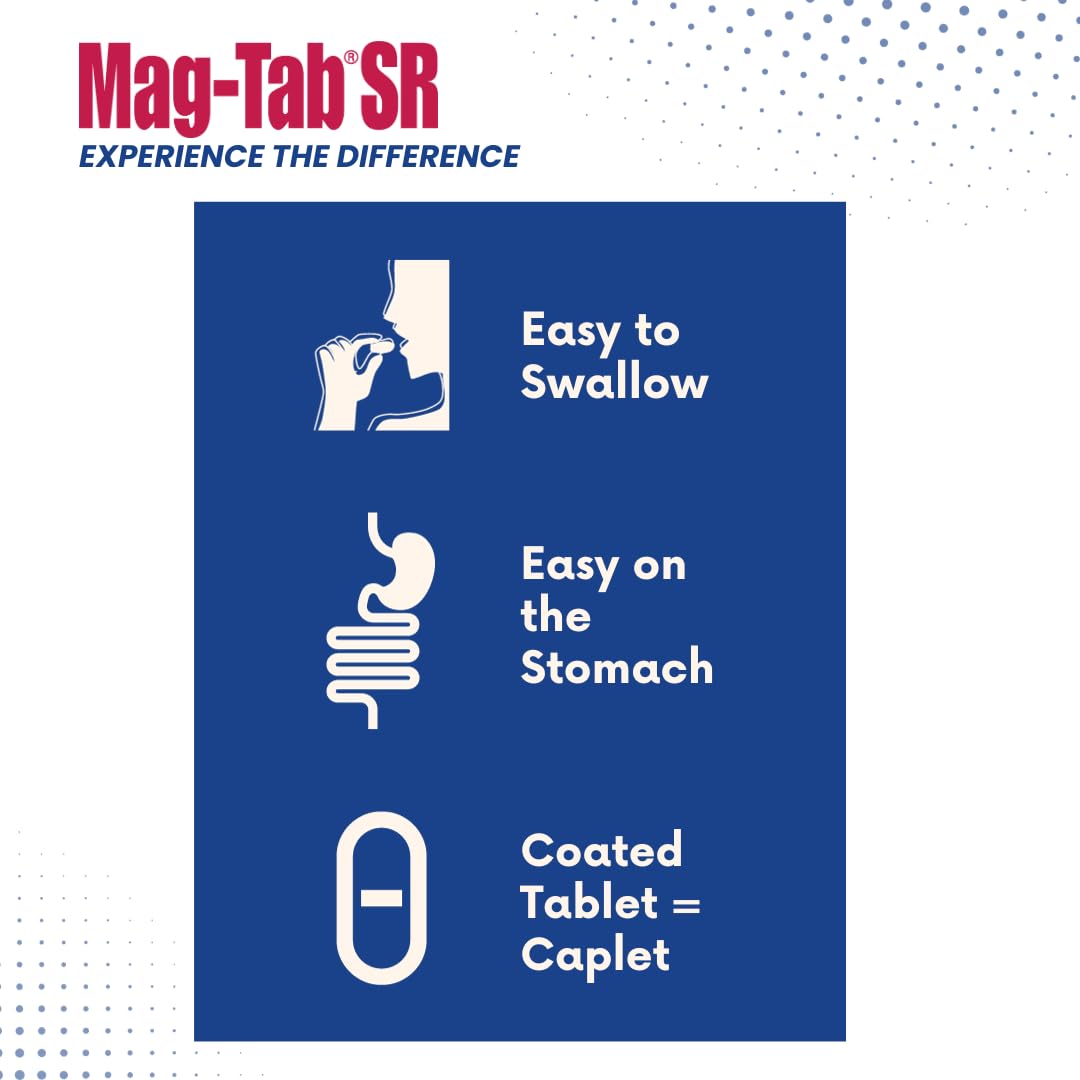 MAG-TAB SR Extended Release Magnesium Lactate – 100 Count