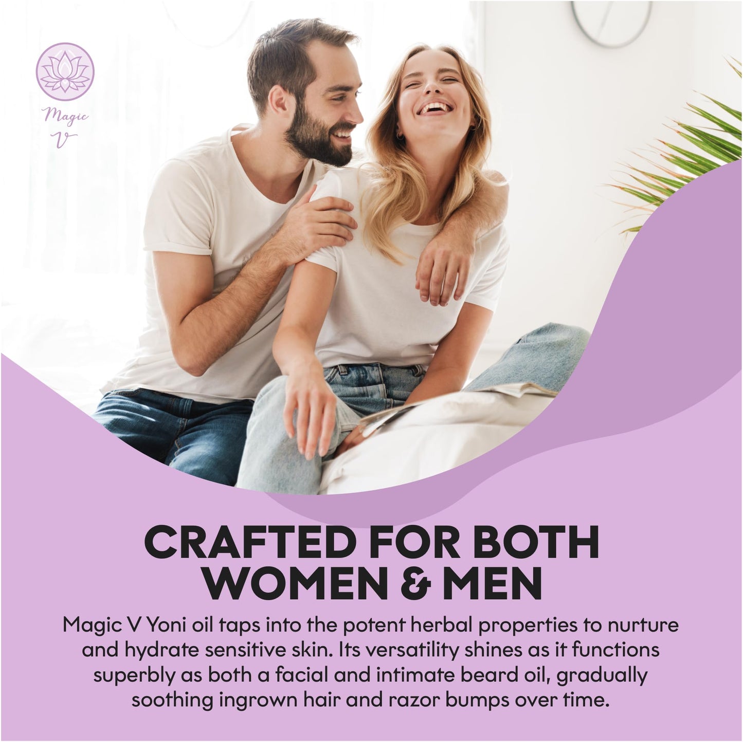 Magic V Yoni Oil for Women – Organic Vaginal Moisturizer, pH Balance & Odor Control, Strawberry Scent | Magic V Steam