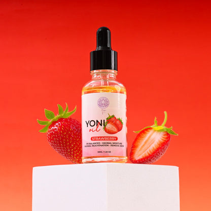 Magic V Yoni Oil for Women – Organic Vaginal Moisturizer, pH Balance & Odor Control, Strawberry Scent | Magic V Steam