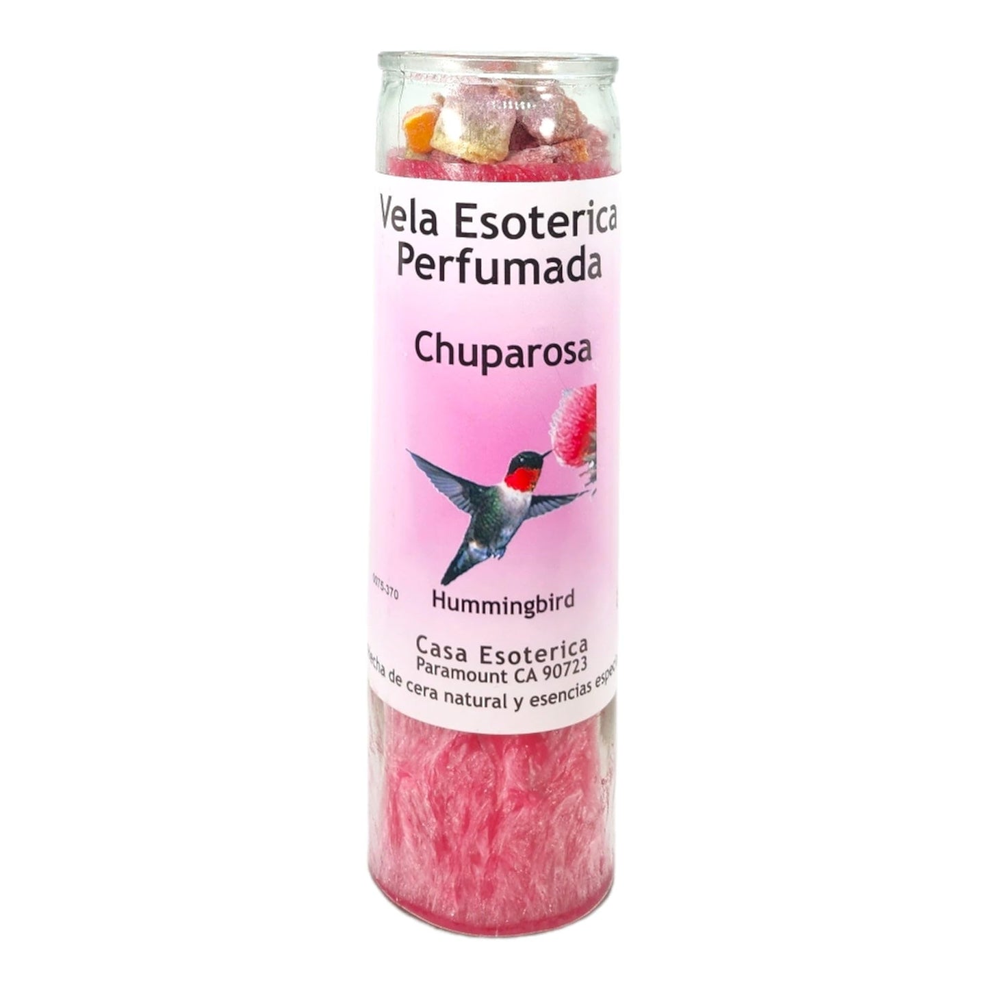 MAGICK SPACE Hummingbird Chuparrosa Palm Wax Candle – Pink Spiritual Intention