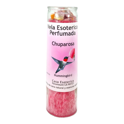MAGICK SPACE Hummingbird Chuparrosa Palm Wax Candle – Pink Spiritual Intention