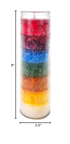 MAGICK SPACE Road Opener 7-Color Palm Wax Candle | Abre Caminos Spiritual Intention