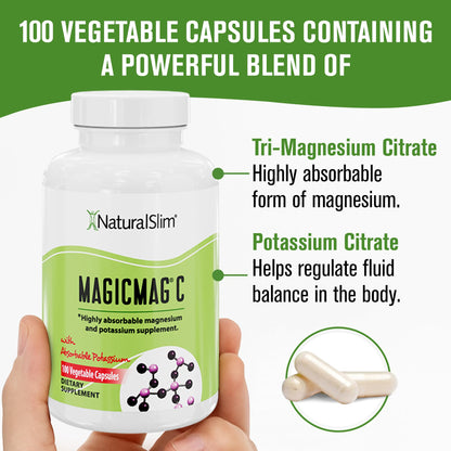 MagicMag C by NaturalSlim | Magnesium Citrate + Potassium for Sleep & Muscle Support