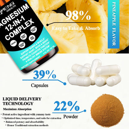 Magnesium 12-in-1 Liquid Drops | Sleep, Muscle & Heart Support