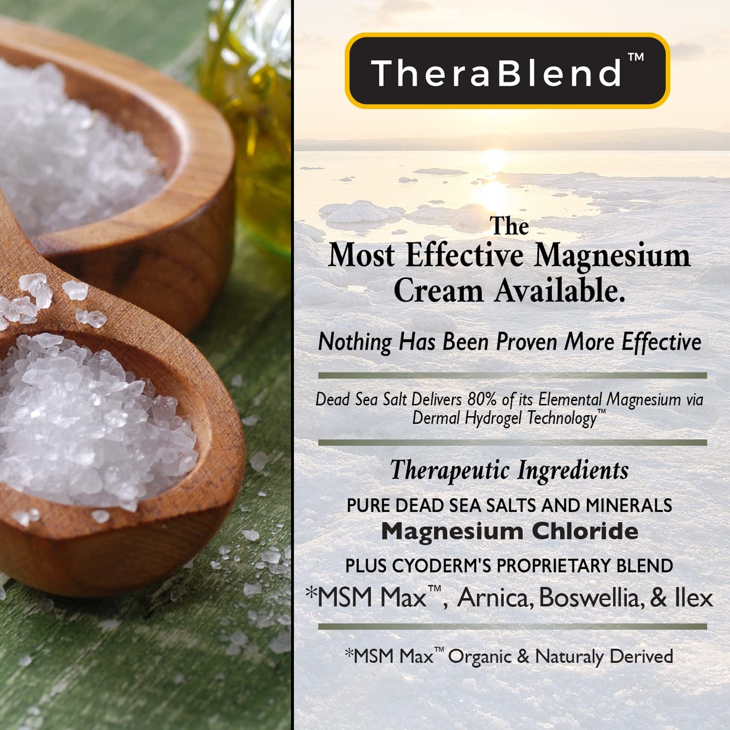 Magnesium Calming Cream 16 oz | Soothing Mineral Moisturizer