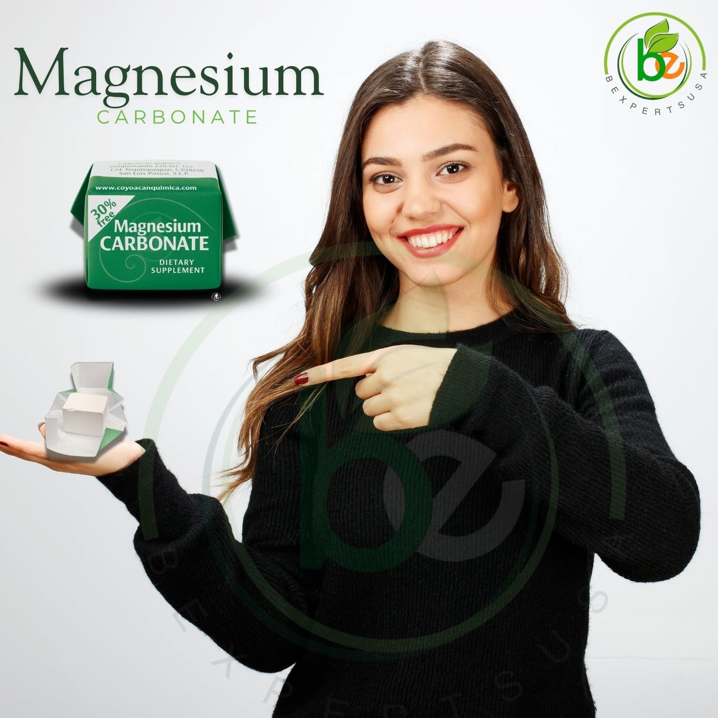 Magnesium Carbonate – 7g x 4 Cubes Pack – Pure Magnesium Carbonate – Food Grade – Non-GMO, Gluten-Free, Vegan – Made in Mexico