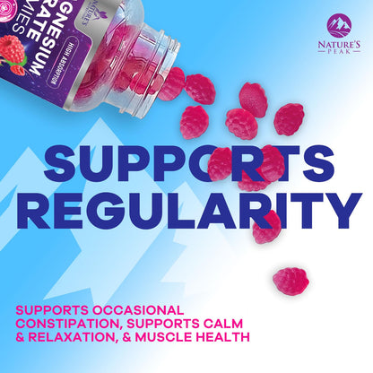 Magnesium Citrate Gummies - High-Absorption Vegan Supplement (120 Gummies)