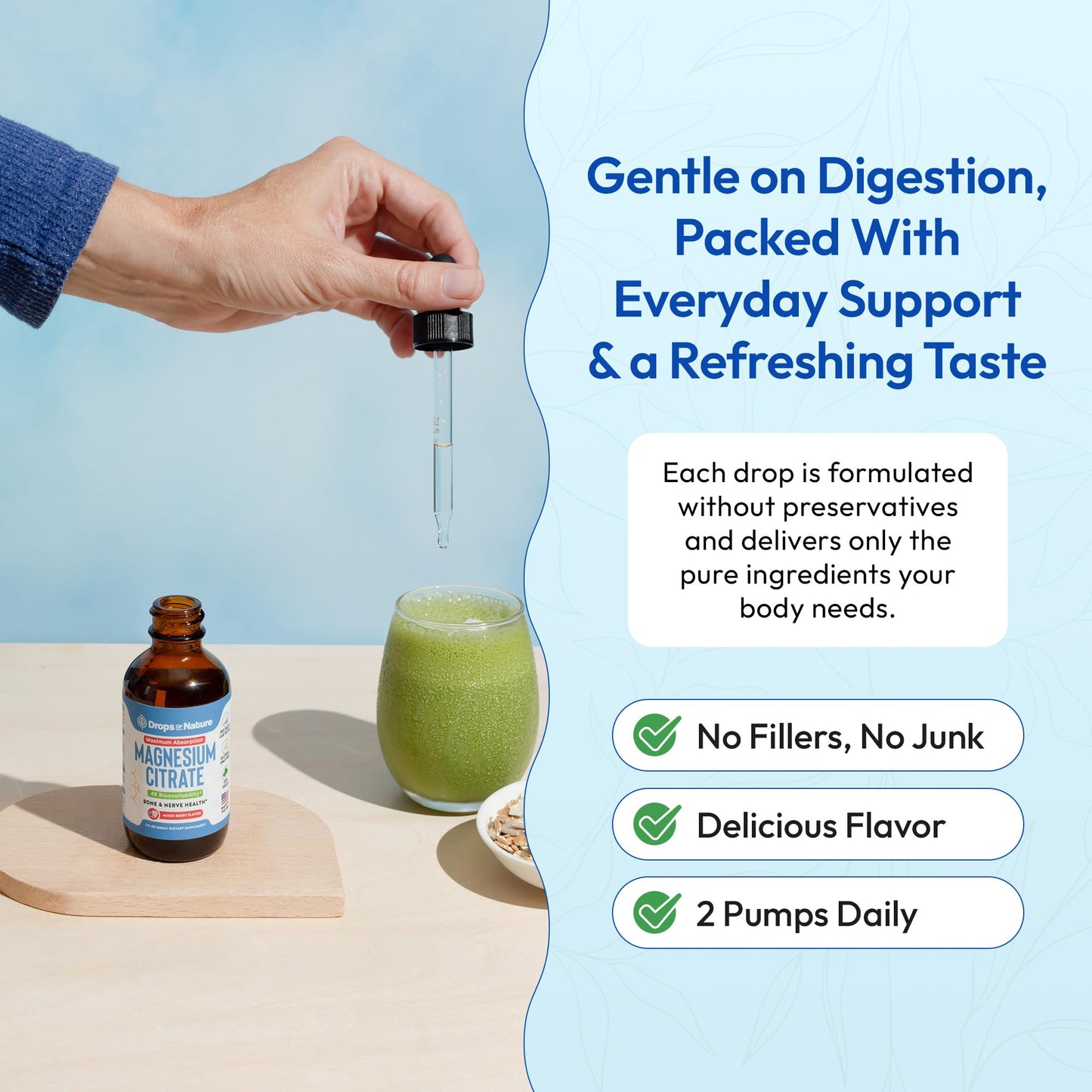 Magnesium Citrate Liquid – Bioavailable 150 mg Magnesium, Vegan (Mixed Berry, 60 mL)