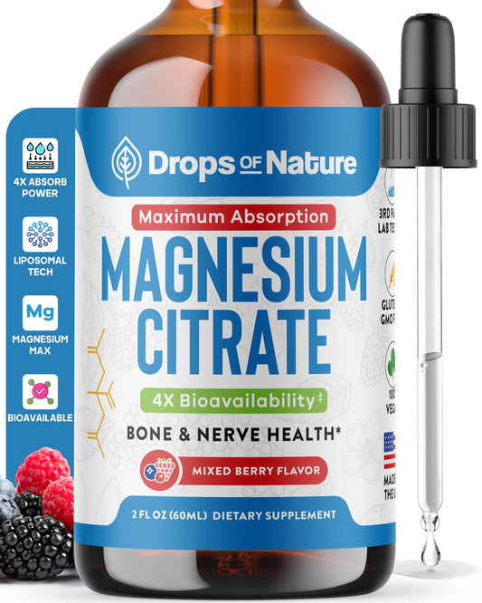 Magnesium Citrate Liquid – Mixed Berry, 60ml