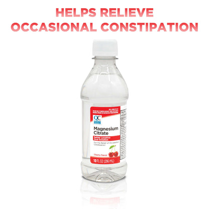 Quality Choice Magnesium Citrate 10oz Cherry – Saline Laxative