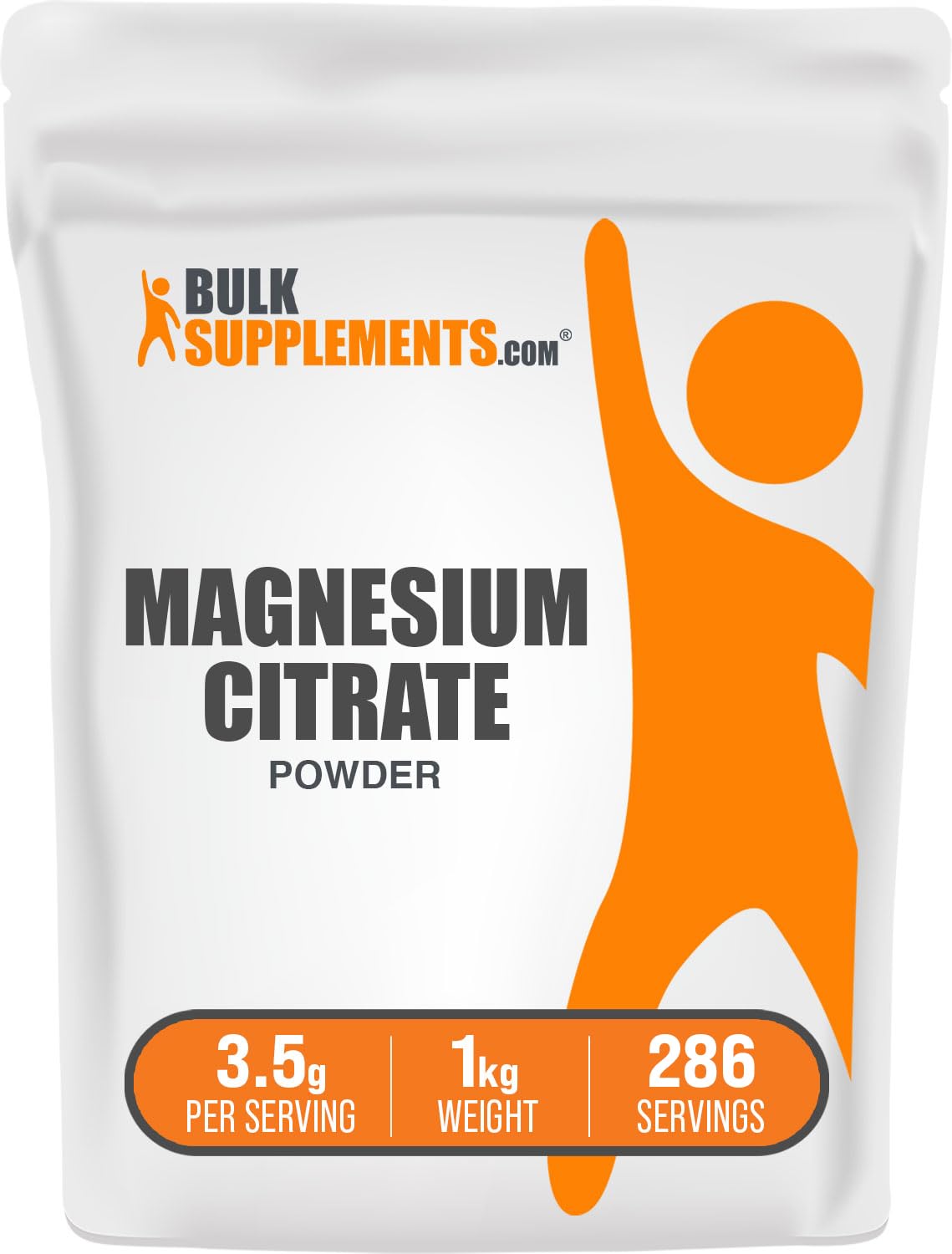 Magnesium Citrate Powder 400mg - Easily Absorbable, Gluten Free | 1kg (2.2 lb)