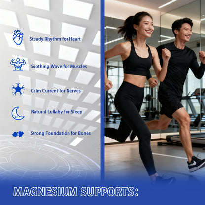 Magnesium Complex 7-Elemental – 1000mg Glycinate, Citrate & Malate | 90 Vegan Capsules