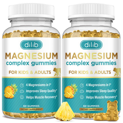 Magnesium Complex Gummies – Calm Chewables for Kids & Adults | Glycinate, Taurate, Citrate, Malate | 120ct