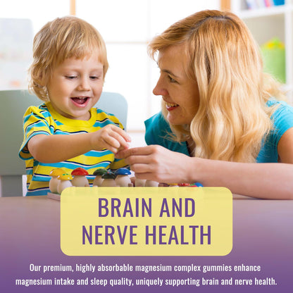 Magnesium Complex Gummies for Kids & Adults | Calm Chewable Gummies | 60 Gummies