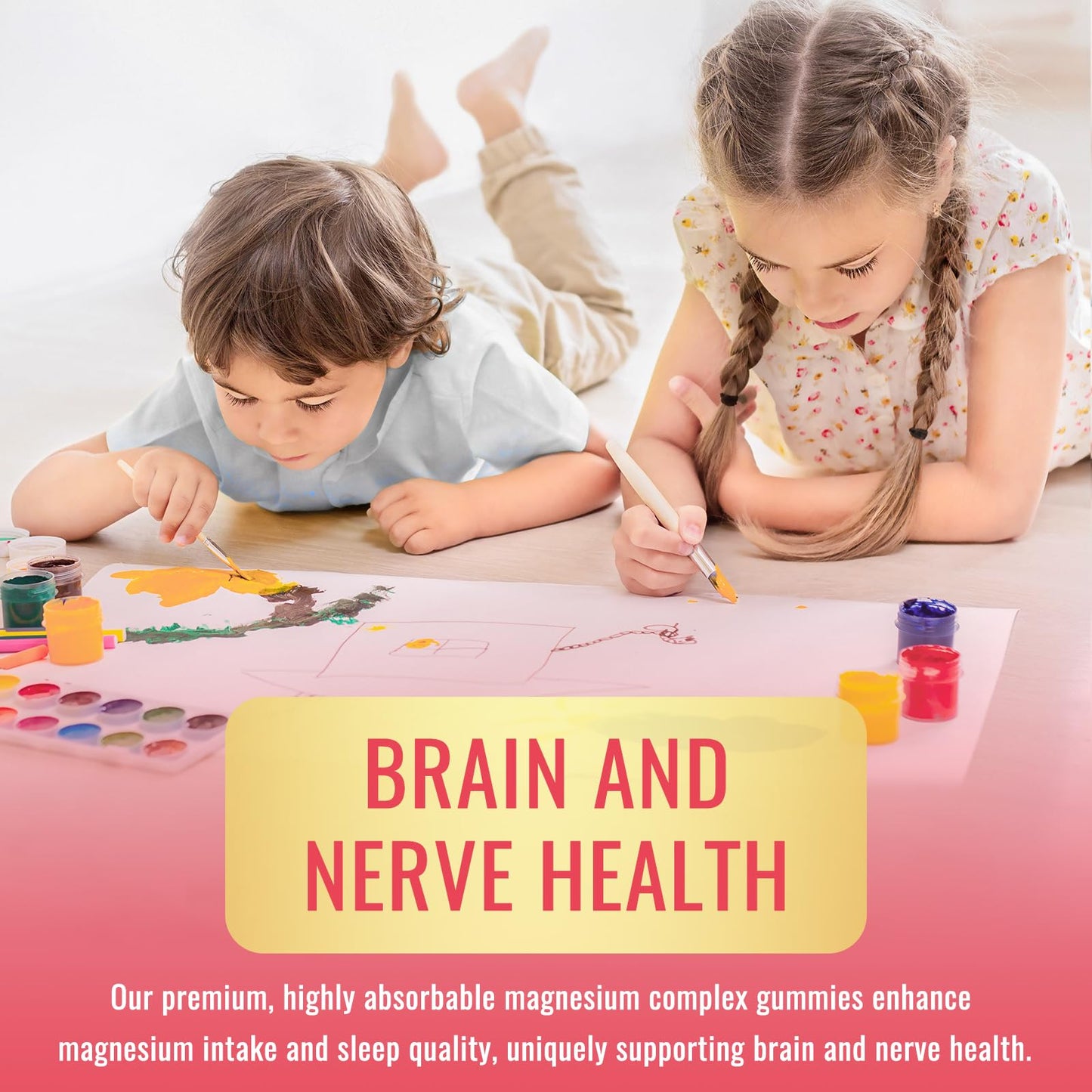 Magnesium Complex Gummies for Kids & Adults – Calm, Sleep & Mood Support, 60 Gummies