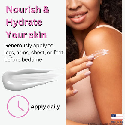 Magnesium Cream with Hibiscus Scent – Sleep & Muscle Relief, 4 oz, USA Made
