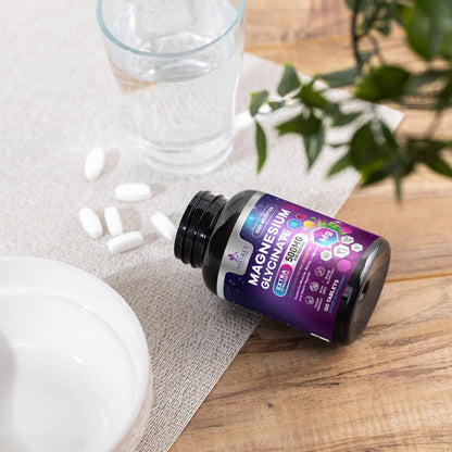 Magnesium Glycinate 250mg - 120 Tablets | Chelated & Purified | Supports Sleep, Heart Health, Muscles & Bones | Best Absorption | Made in USA