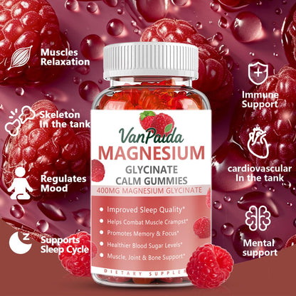 Magnesium Glycinate 400mg Gummies – Sleep, Calm & Muscle Support
