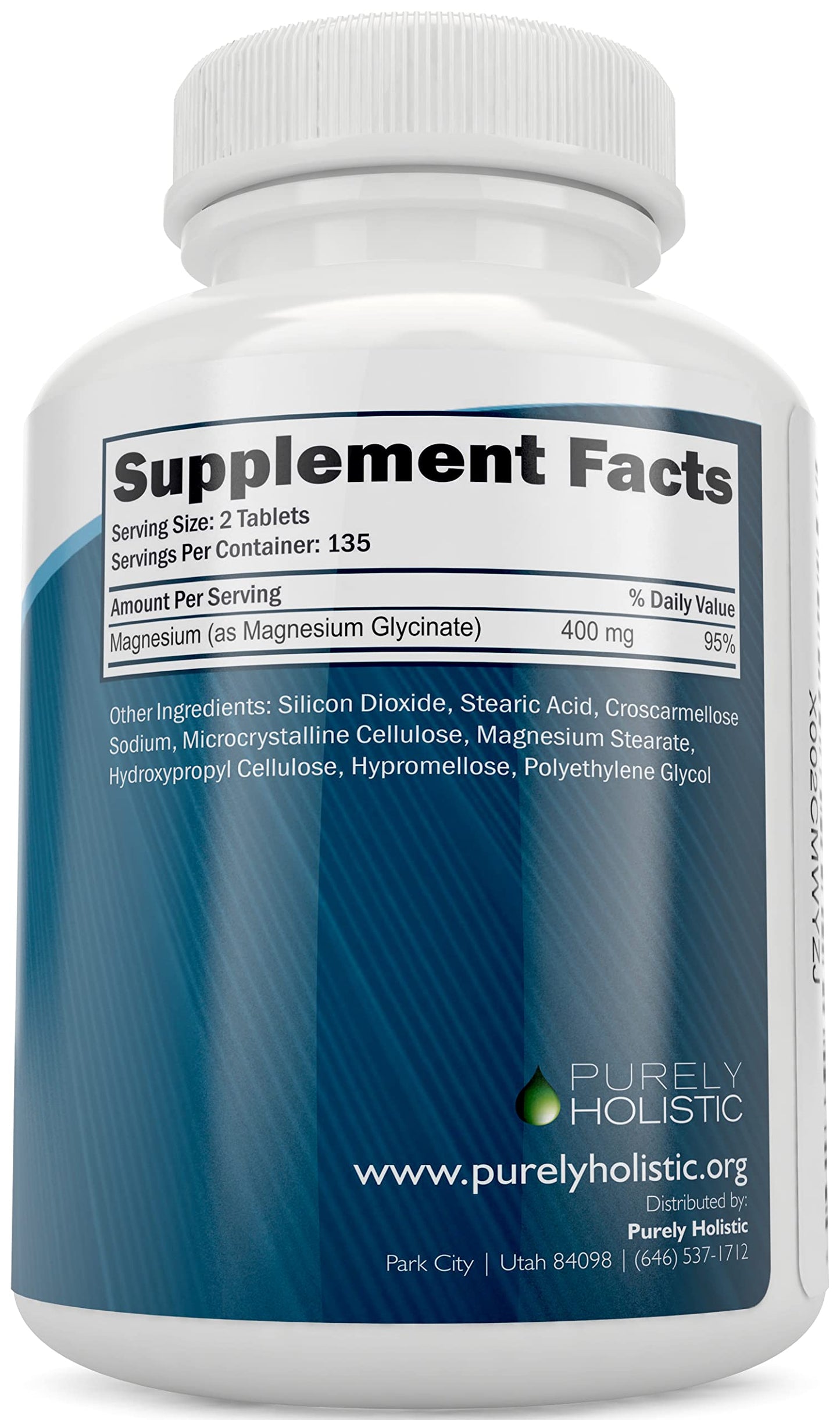 Magnesium Glycinate 400mg – 270 Tablets | High Bioavailability & Vegan