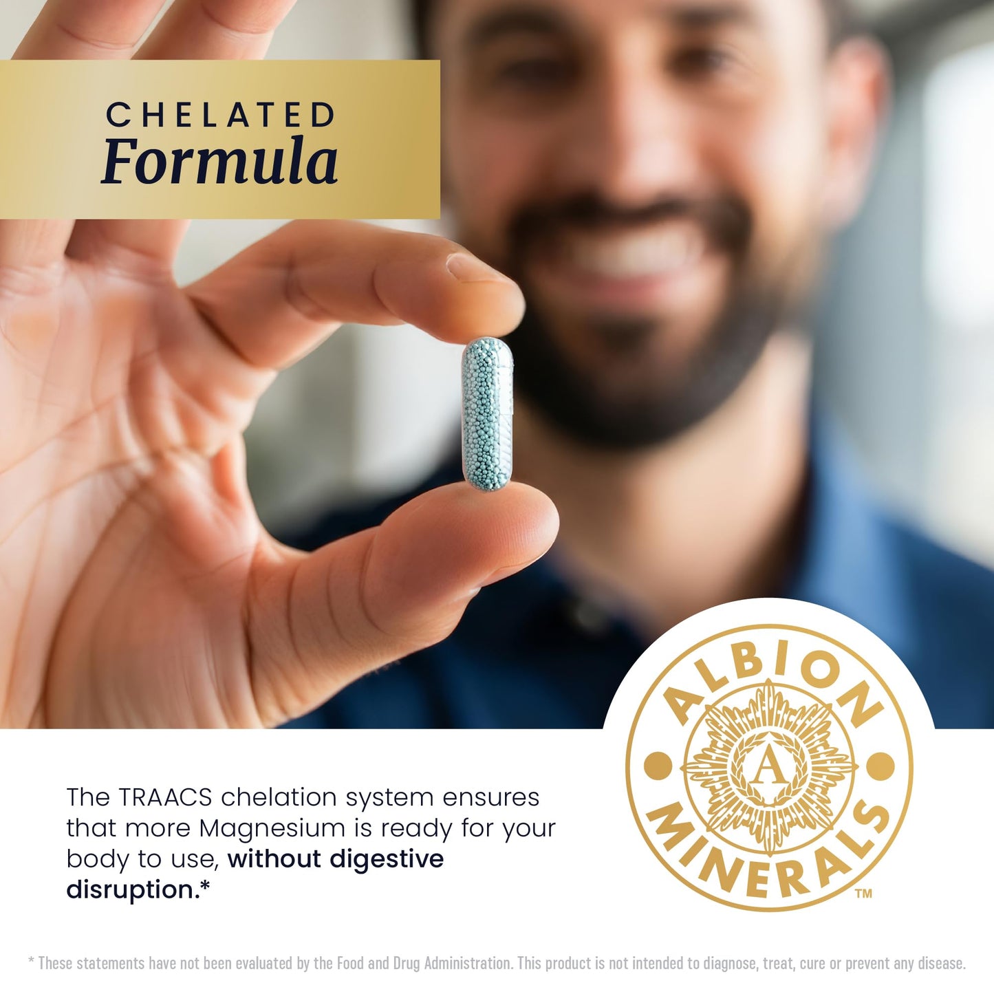 Magnesium Glycinate 400mg – High-Absorption Chelated Magnesium (60 Ct)