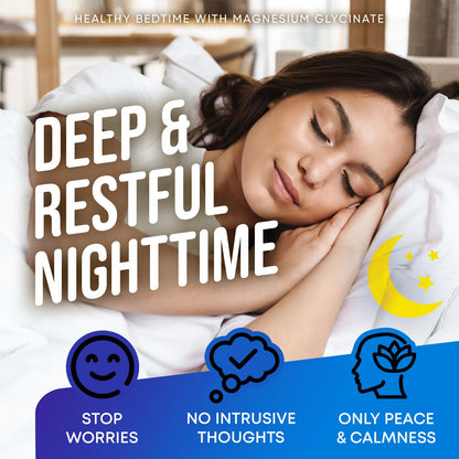 Magnesium Glycinate 500MG - Sleep Support, High-Absorption Chelated Magnesium | 200 Vegan Capsules