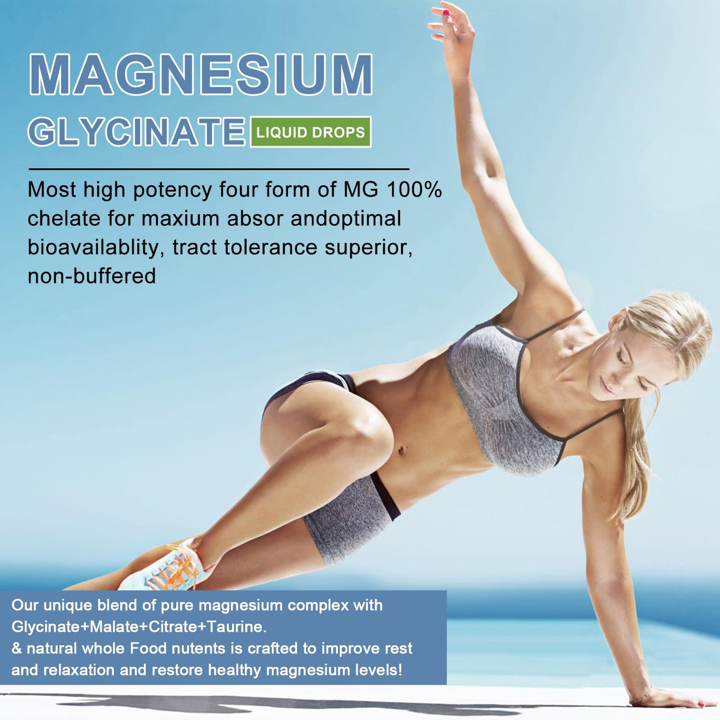 Magnesium Glycinate Liquid Drop – Triple Absorption for Nerves, Sleep & Muscles (Sugar-Free)