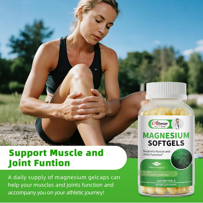 Magnesium Glycinate 500mg Softgels – 120 Gelcaps | Sleep & Muscle Support