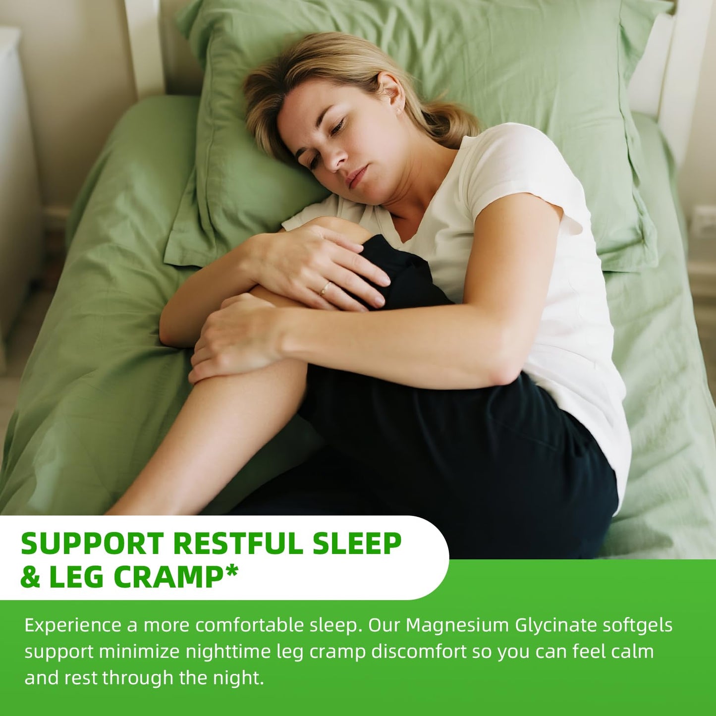 Magnesium Glycinate 500mg Softgels – 120 Gelcaps | Sleep & Muscle Support