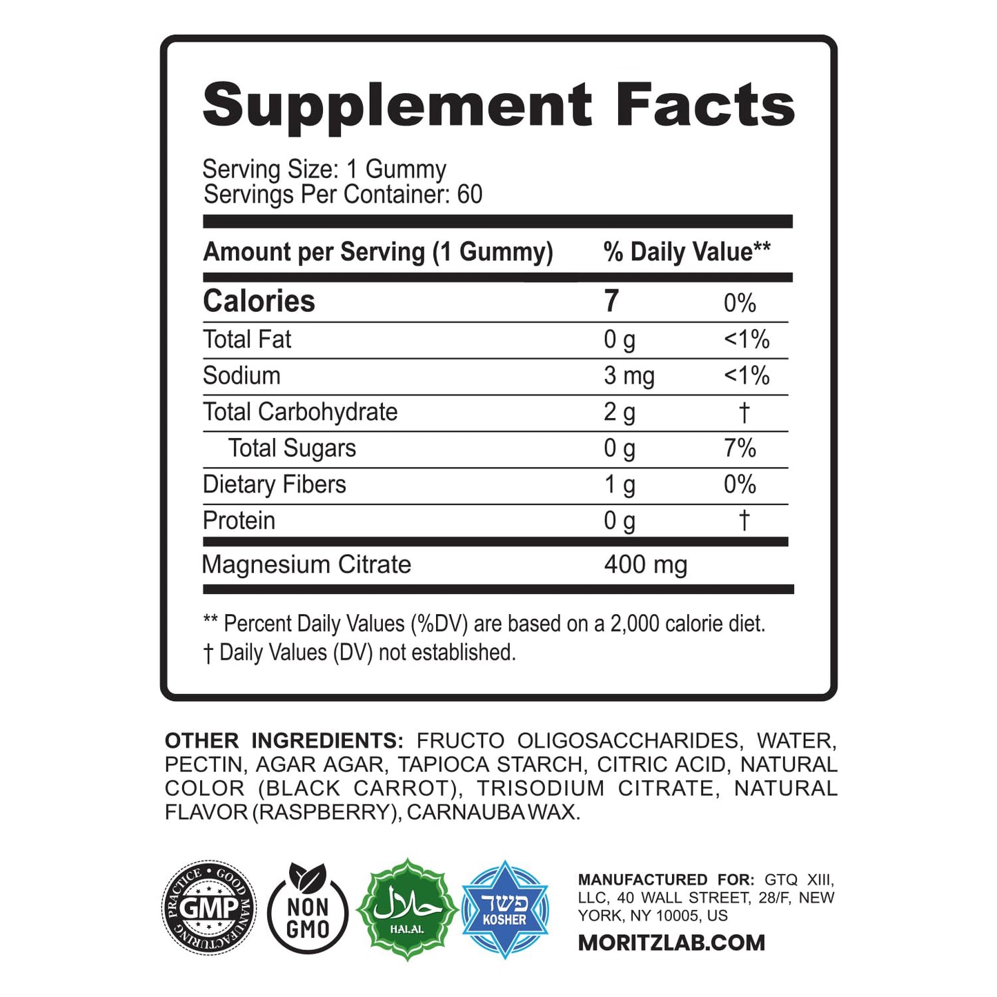 Magnesium Gummies Sugar-Free - Calm Sleep Support Magnesium Citrate Gummies (120 Count) for Kids & Adults