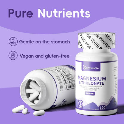 Magnesium L-Threonate Sleep Capsule 2000mg – 60-Day Neuro Health Support