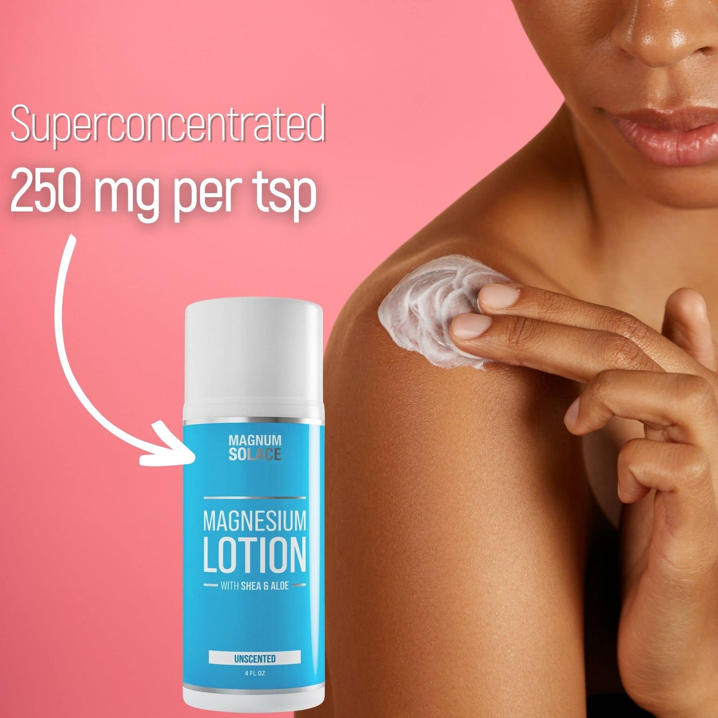Magnesium Lotion – Super Concentrated (Aloe & Shea) for Leg Cramps & Sore Muscles