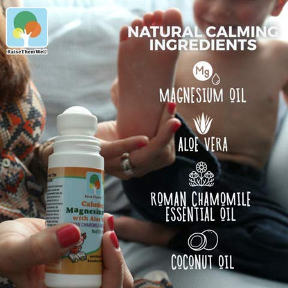 Magnesium Oil Roll-On for Kids with Aloe Vera – Fast-Absorbing