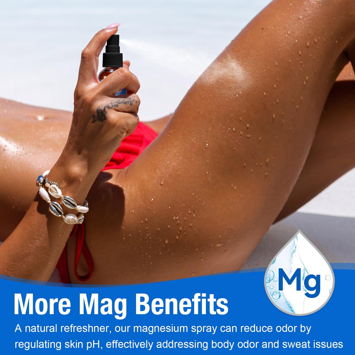 Magnesium Spray – Pure Magnesium Oil for Feet | Glass Bottle, Easy Absorption