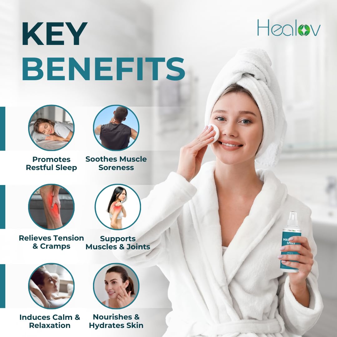 Magnesium Spray - Extra Strength Topical Mg Oil for Sleep & Muscle Relief