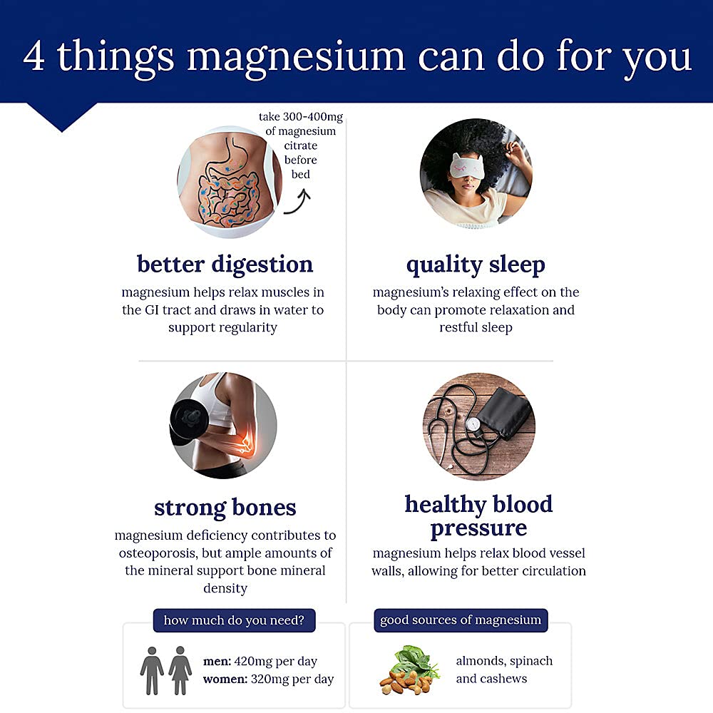 The Vitamin Shoppe Magnesium Taurate 125MG — Energy, Muscle Relaxation & Cardiovascular Health | 180 Veggie Capsules