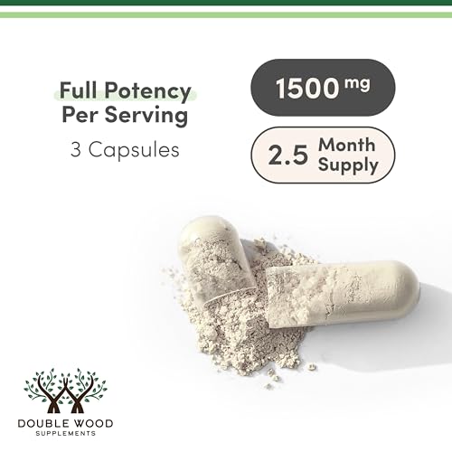 Magnesium Taurate for Cardiovascular Health – 1,500mg/Serving | 210 Vegan Capsules | Double Wood Supplements