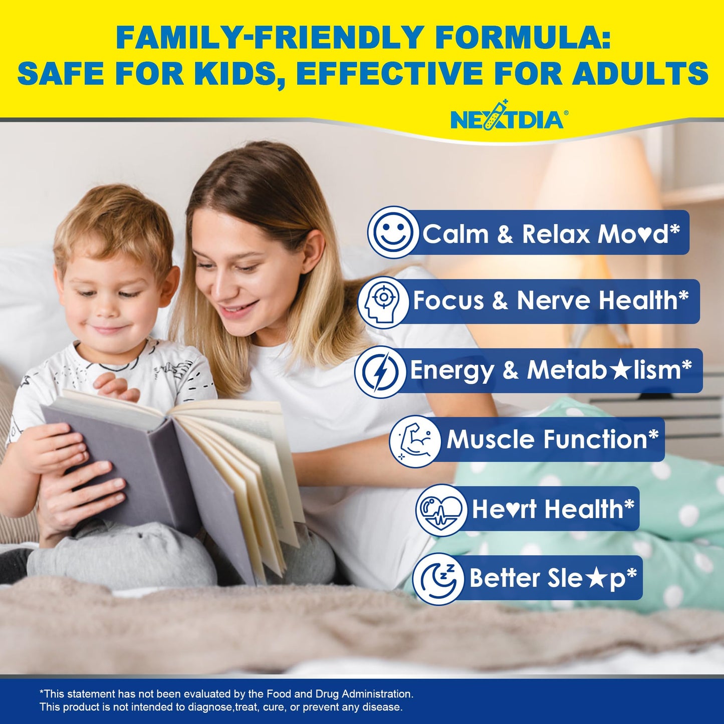 Triple Magnesium Complex Gummies for Adults & Kids 6+ – Sugar Free | Omega-3, Saffron, L-Theanine