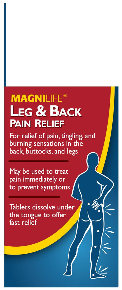 MagniLife Leg & Back Pain Relief — Fast-Acting, Natural Relief (125 Quick-Dissolve Tablets)