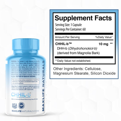 Chill Pill Mood Support – Magnolia Bark 60 Capsules | USA Formulated