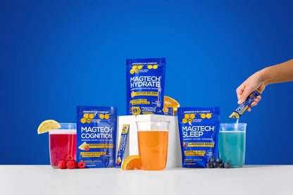 MagTech Hydrate: Sugar-Free Magnesium Hydration Powder (200 mg Mg) – 14 Servings