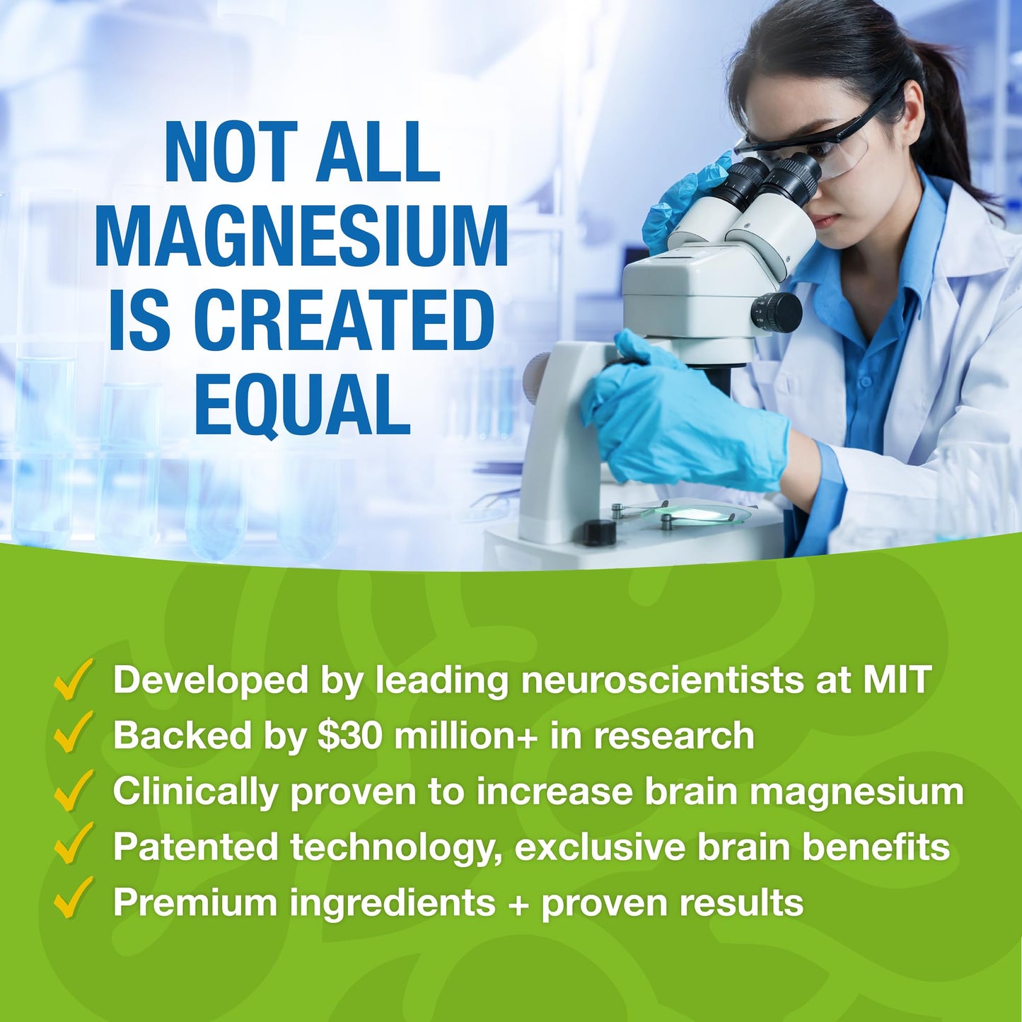 Magtein Magnesium L-Threonate Supplement – Memory, Focus & Sleep Support | 60 Veg Capsules