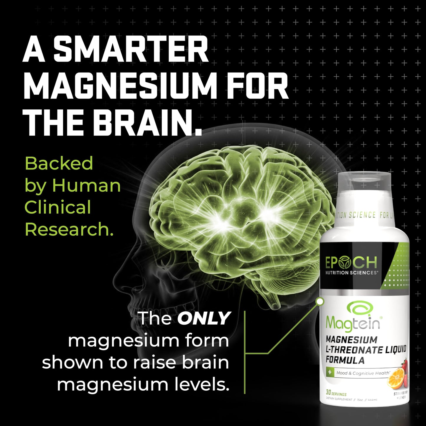 Magtein L-Threonate Liquid – 2000mg per Serving – Brain Health, Mood & Sleep | Epoch Nutrition