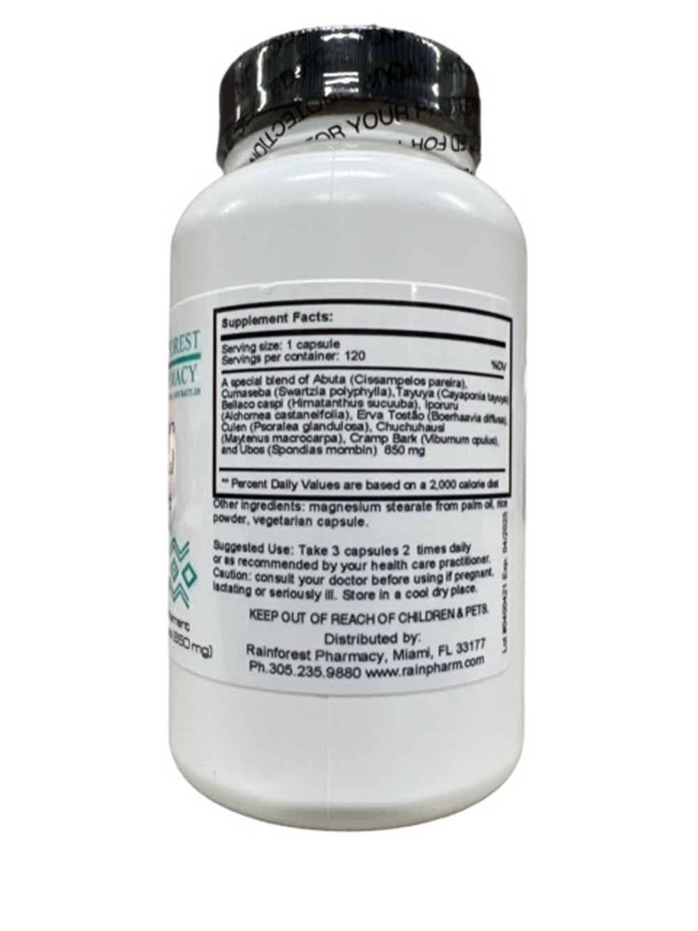 Avenca Capsules (Adiantum Capillus-Veneris) 500 mg - 100 Capsules | Maidenhair Fern Herbal Supplement