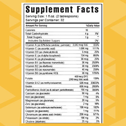 Majestic Earth Tangy Tangerine 32oz – Gluten-Free Liquid Multivitamin
