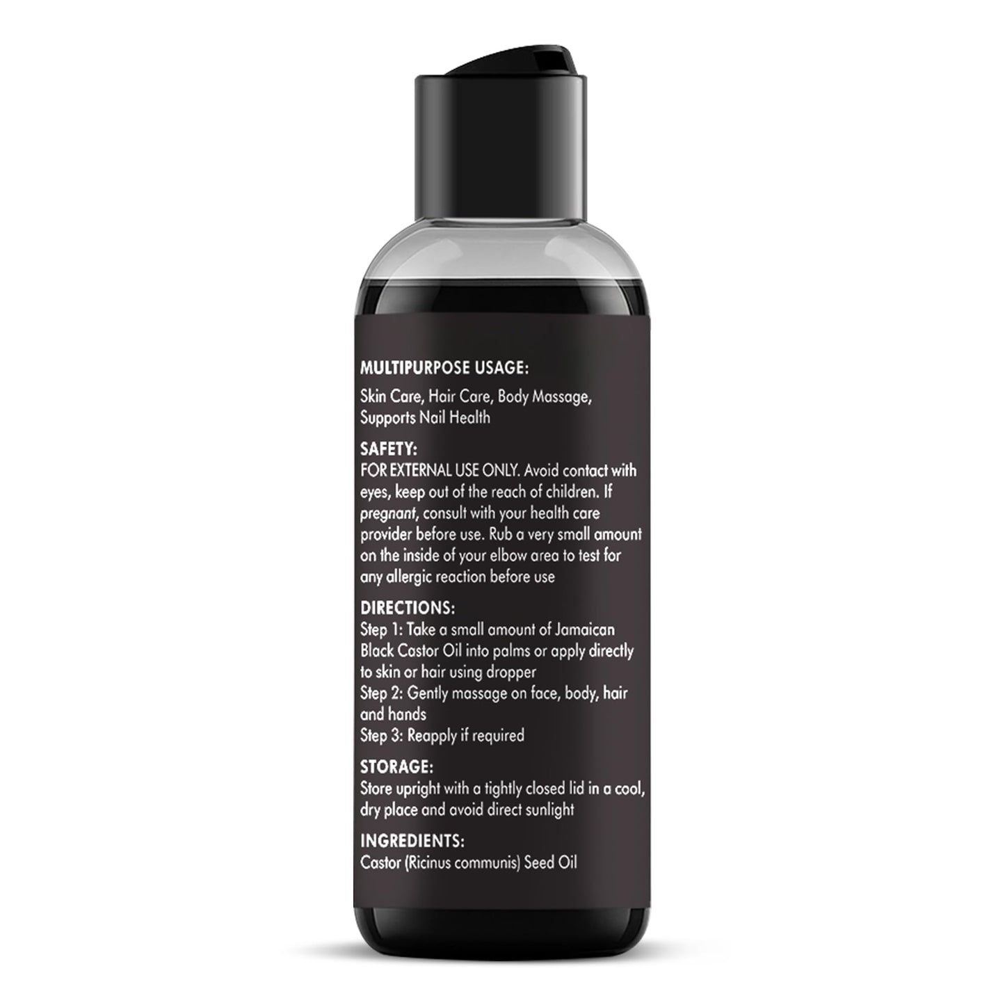 Majestic Pure Jamaican Black Castor Oil – 4 Fl Oz | 100% Pure, Cold-Pressed, Hexane Free