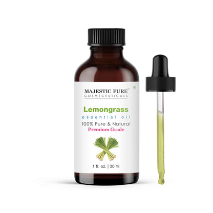 Majestic Pure Lemongrass Essential Oil – 100% Pure & Natural, 1 Fl Oz