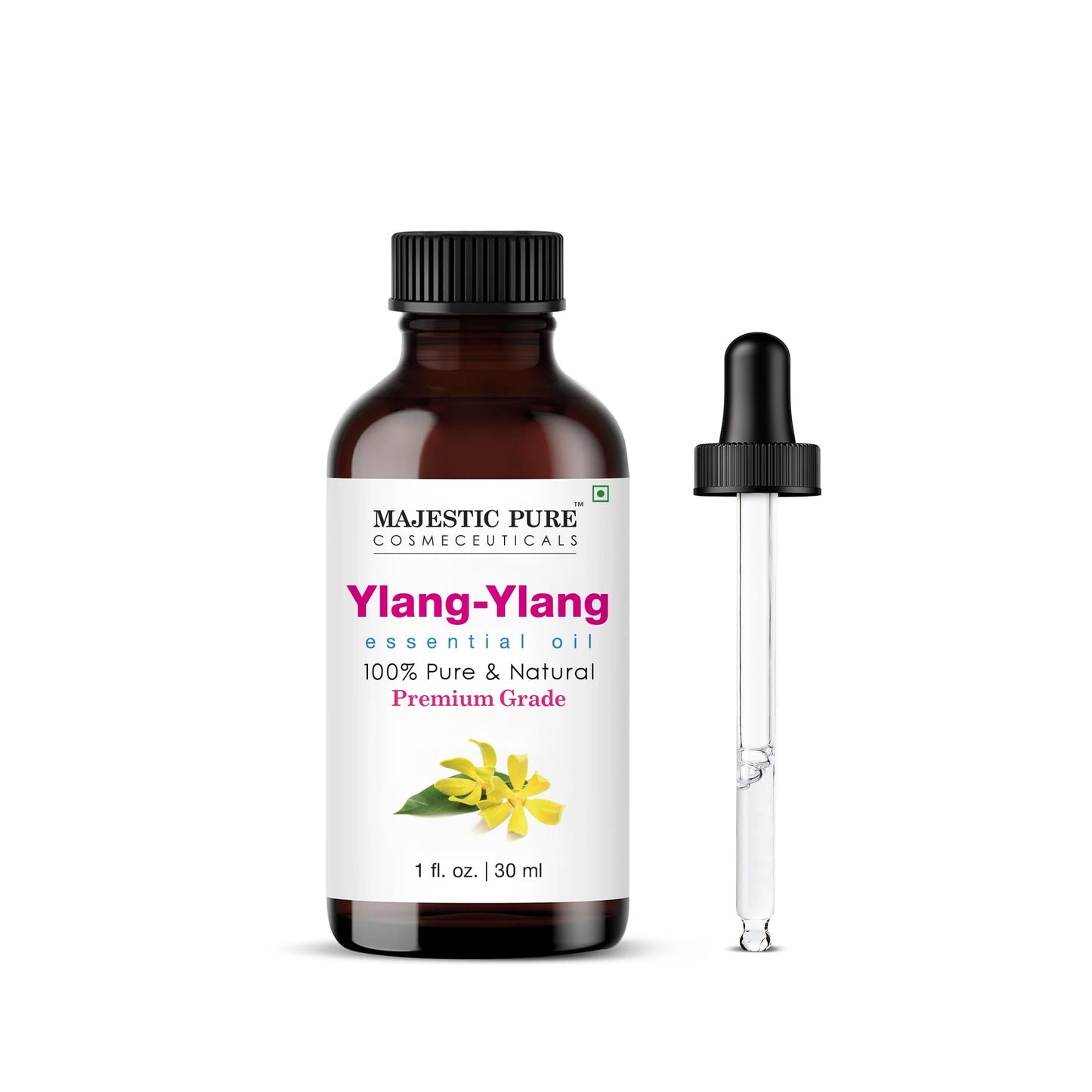 Majestic Pure Ylang Ylang Essential Oil - 100% Pure & Natural, 1 Oz