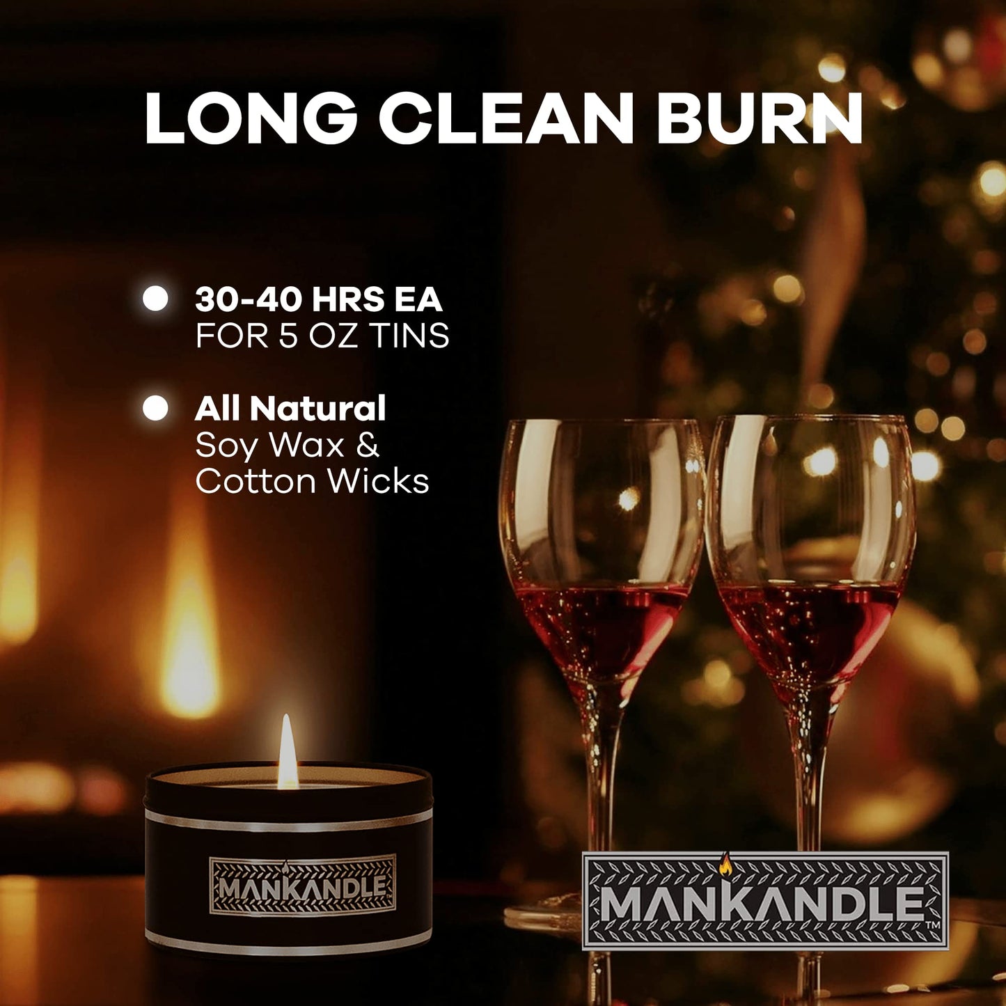 Majestic Zen Aromatherapy Candles for Men Gift Set | 6-Pack Soy Wax with Inspirational Quotes